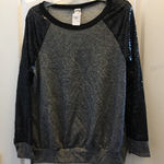 FINAL MARKDOWN Sequin sleeve Ladies sun moon top medium NWT Photo 0