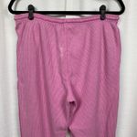 Anthropologie Sundry Sunnyside Pink Waffle Knit Jogger Pants Sz.M Photo 6