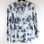 Caslon  Womens Hoodie Pullover Oversized Pockets Tie Dye Gray White Size S Photo 0