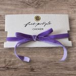 Free People NWT Petite Bow Choker in Lilac Photo 3