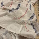 Moon River Anthropologie Wynnifred Blue & White Striped Off-the-Shoulder Romper Photo 7