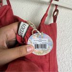 NEW EDDY gavin beaded fringe midi dress in rhubarb Size XS Photo 9