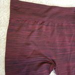 Falls Creek Womens S/M Space Dyed Leggings Red/Blk Photo 2