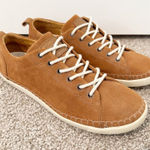 Palladium  Suede Leather Lace Up Sneakers in Tan‎ Comfort Walking Womens Size 8.5 Photo 0