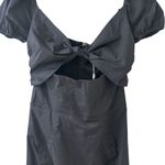 Oh Polly NWT  Black Tie-Front Babydoll Mini Dress, Size 4 Photo 1