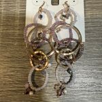 Style & Co . Purple Bead Links Earrings NWT Photo 2