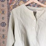ZARA  Linen Button Up Top Photo 2