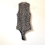 21 Saints Womens Animal Print Sleeveless Bodysuit Black Photo 3