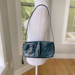 Etienne Aigner Vintage  Pompeii Blue Teal Patent Leather Mini Bag Clutch Purse Photo 1