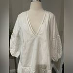 Club Monaco NWT  Eyelet Mini Dress in‎ White Sz Medium $249 Photo 8