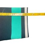 Crown & Ivy Shift Dress Ribbed Navy White Mint Pink Stripe Small Coastal Spring Photo 9