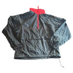 Vintage Black Red Windbreaker Tracksuit Set Women's Size Medium Nylon Retro Y2K Photo 0