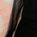 ZARA Mesh Sleeve Buckle Belted Mini Dress Photo 2