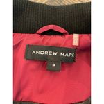 Andrew Marc  Vest Quilted Puffer Women M Full Zip Burgundy Red Equestrian Western Photo 1