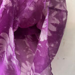 Urban Outfitters UO Tuli Ruffle Midi Skirt Purple Floral Women's Size M Photo 8