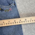 Vintage Carole Little Denim Jumper Dress Large Blue Jean Embroidered Cotton NEW Photo 13