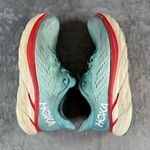 Women’s 7.5 HOKA ONE ONE Clifton 8 Running Shoe AQUARELLE EGGSHELL BLUE Teal Red Size undefined Photo 5