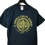 00s Vintage 3D Armored Cavalry Regiment T Shirt Fort Hood Texas Graphic Tee M Size M Photo 0