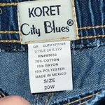 Koret City Blues cotton blend denim pull on pants size 20W Blue Photo 5