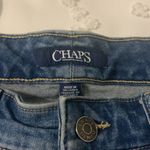CHAPS Ladies size 8 Blue Denim Jeans by  Cute Embroidered Designs Inseam 28.5 Photo 1
