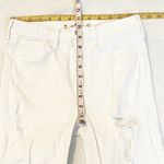 Hollister  Distressed Skinny Jeans Mid Rise Solid White Size 27  Waist  / 5 Photo 3