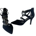 G by Guess Y2K Strappy Stiletto Shoes 9.5M Witchy Pointy Whimsigoth Holiday Club Photo 1