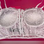 New Mix White Lace Floral Bustier / Crop Top Photo 0