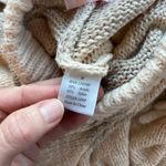 Pink Lily  Striped Knit Beige Sweater Shorts Set M Photo 8