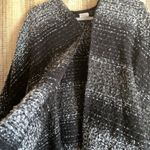 Woolrich  One Size Poncho Grey and Black Womens Clothing Sweater Pullover Photo 3