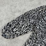 H&M Women’s Pleated Wrapover Midi Dress Longsleeve V-Neck Print in Light Beige L Photo 4