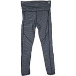 Calvin Klein Calvin Klein Performance Navy Stripe Fold Over Leggings S Photo 1