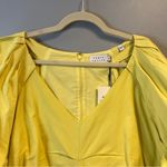 Tanya Taylor  Lacey Dress in Daffodil Yellow Sz 18 NWT w/ V Neck & Puff Sleeves Photo 9