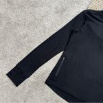 feat Women’s Half Zip Pullover Longsleeve Shirt High Neck in Black Size S Photo 4