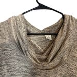 Paper Crane Gray Long Sleeve Cowl Neck Split Supliced Back Sweatshirt Women Sz M Photo 2