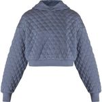 Sweaty Betty NEW Blue Sandwash Quilted Athletic Hoodie Jacket Sz XXL $164 Photo 2
