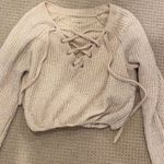 PacSun Cream Sweater Photo 3