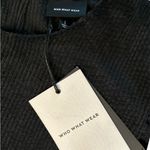 Who What Wear  Black Ruched Sheath Dress Photo 5