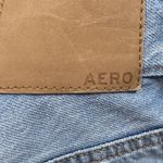 Aeropostale Mom Shorts Women's Size 2 27x3.5 Cuffed Distressed High Rise Blue Photo 3