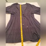 Dotti, bathing suit cover up, see‎ thru black lace, draw string waist, sz 2X Photo 6