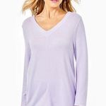Lilly Pulitzer Lavender Luxletic Aerli Long Sleeve Tee T Shirt Top S Photo 3