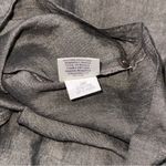 Eileen Fisher Linen Blend Wide Leg Crop Pant Brown Small Side Zip Italian Fabric Photo 6