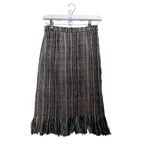 Anthropologie  Maeve Tweed fringe skirt size 0 Photo 2