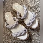 sbicca  Braided Gray/Lilac Espadrille Platform Sandal Size 7.5 Photo 4