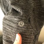 Lululemon Women's Run Briskly 1/2 Zip Top in Coco Pique Gray Black - Size 10 Photo 6