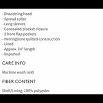 Kate Spade  Herringbone Quilted Hooded Puffer Jacket Photo 3