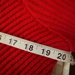Roaman’s Red Knit Military Style Sweater Jacket Women’s 14/16 Zip Front Holiday Size L Photo 5