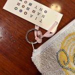 NWT Tiana NY Soleil White and Yellow Beaded Coin Purse Pouch Photo 8