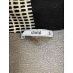 Sioni Black And White Rectangular Knit Geometric Style Cardigan Size Small Size M Photo 3