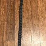 Saint Laurent Braided Leather Belt Black Size 85 CM Photo 6