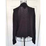 Jessica Howard  Womens Black Knit Bolero Shrug Sweater 3/4 Sleeve Size Large Photo 2